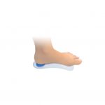 F-00038-01B 3/4 Silicone Insole, With Raised Arch & Softer Blue Dot in Heel